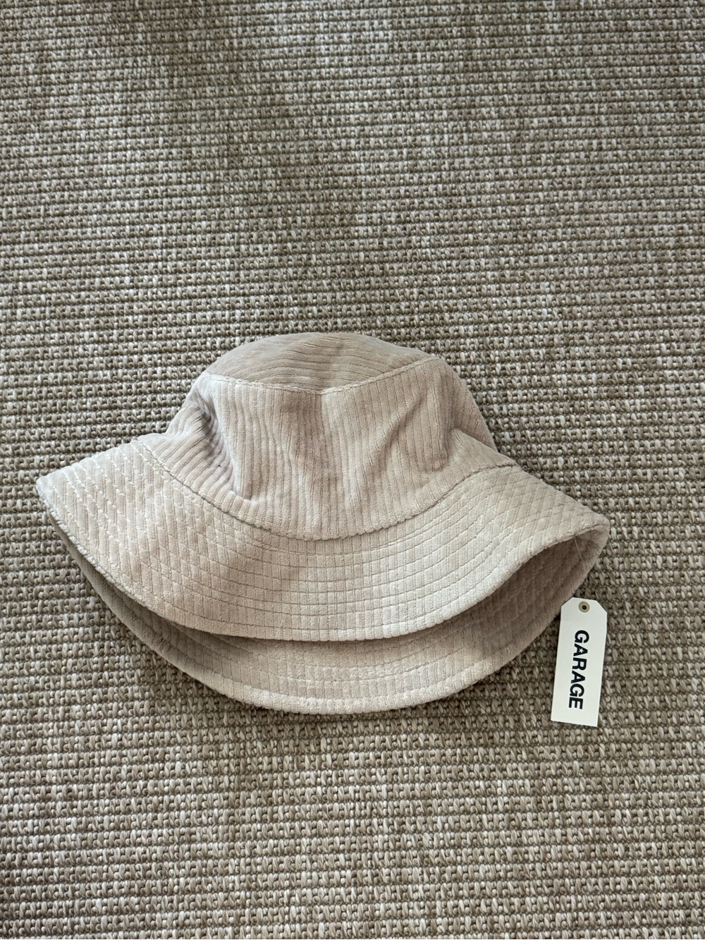 Garage Beige Corduroy Bucket Hat